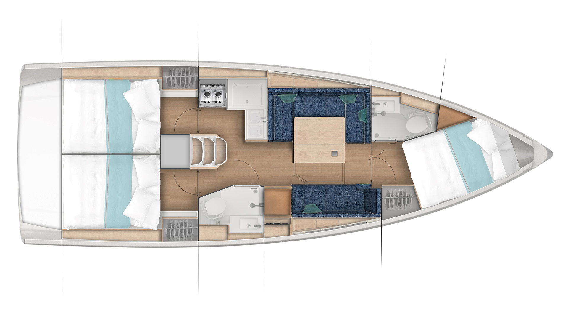 Galerie Aufsicht: Jeanneau Sun Odyssey 380 - Bild 8