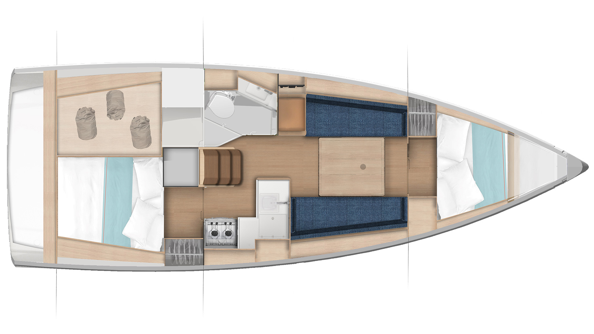 Galerie Aufsicht: Jeanneau Sun Odyssey 350 - Bild 4