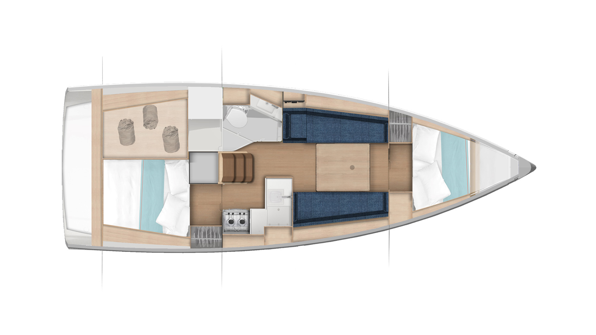 Galerie Aufsicht: Jeanneau Sun Odyssey 350 - Bild 5