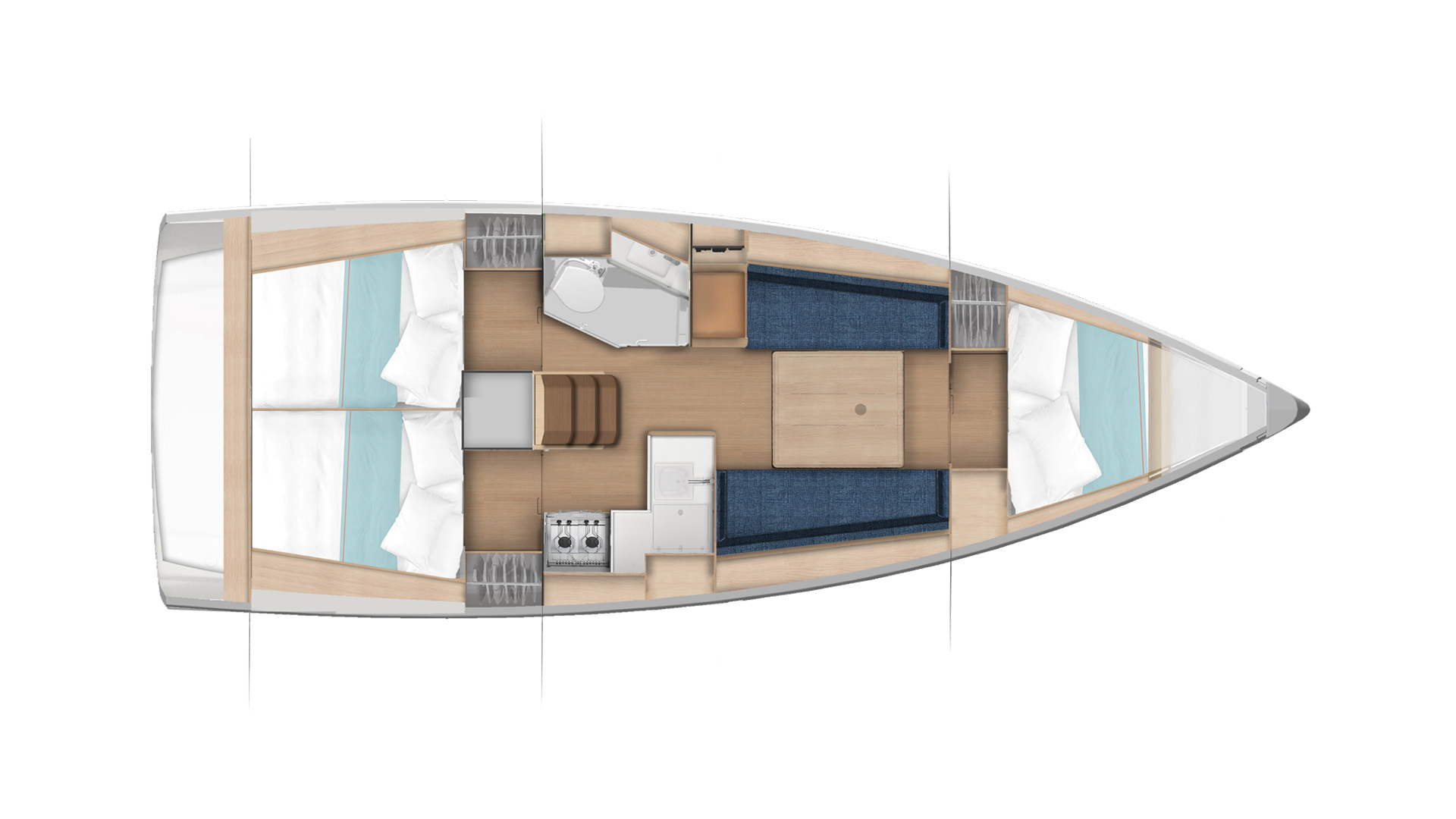 Galerie Aufsicht: Jeanneau Sun Odyssey 350 - Bild 6