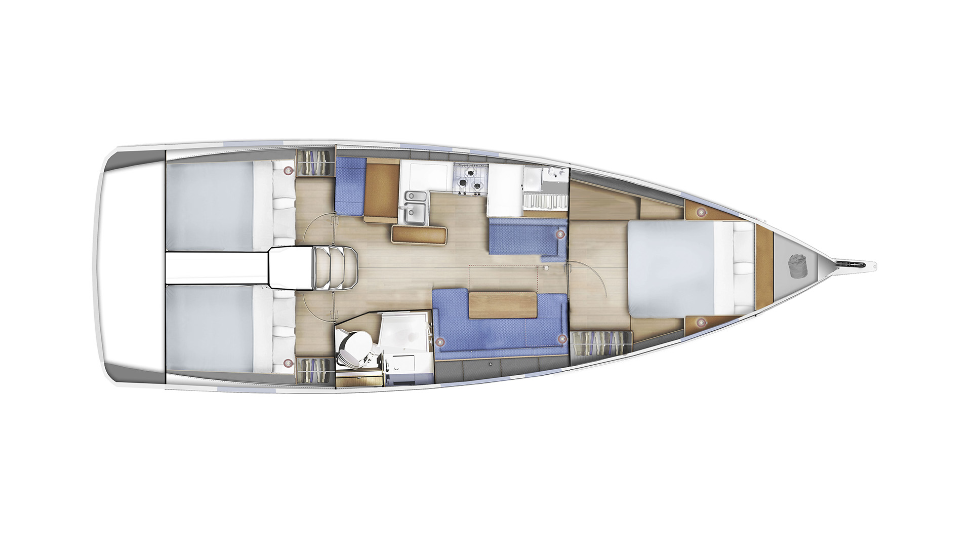 Galerie Aufsicht: Jeanneau Sun Odyssey 410 - Bild 4