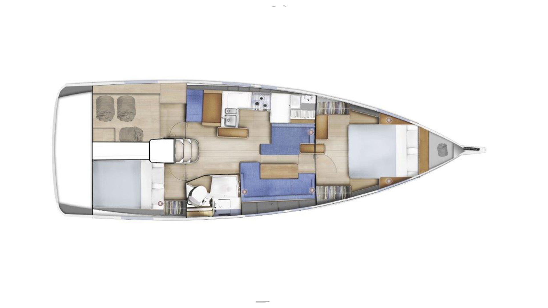 Galerie Aufsicht: Jeanneau Sun Odyssey 410 - Bild 5