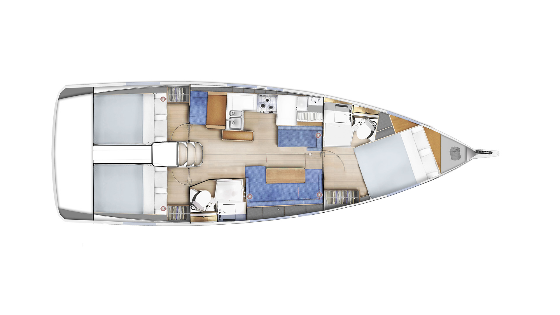 Galerie Aufsicht: Jeanneau Sun Odyssey 410 - Bild 6