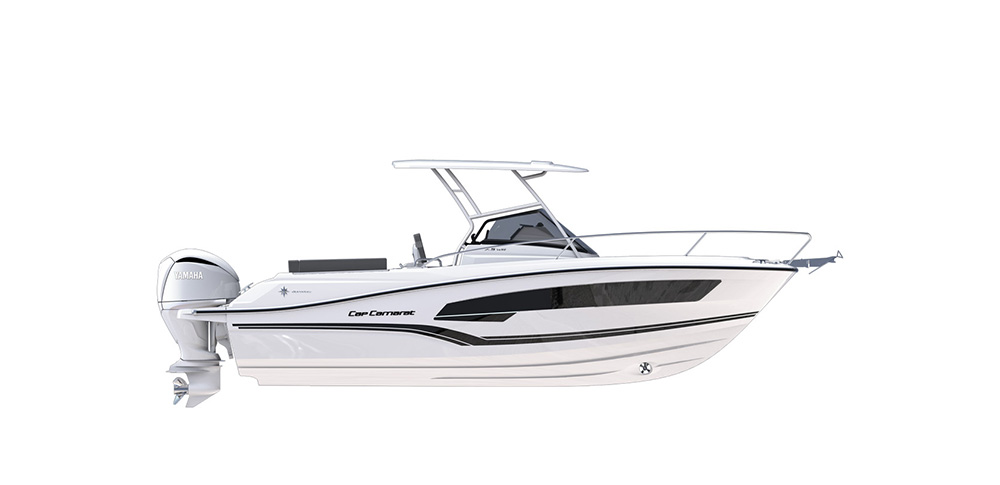 75 Jeanneau Cap Camarat Motorboot mit einem Yamaha Außenborder