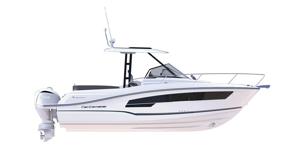 90s1 Jeanneau Cap Camarat Motorboot mit einem Yamaha Außenborder
