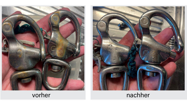 Wichinox Pflegemittel gel vorher nachher