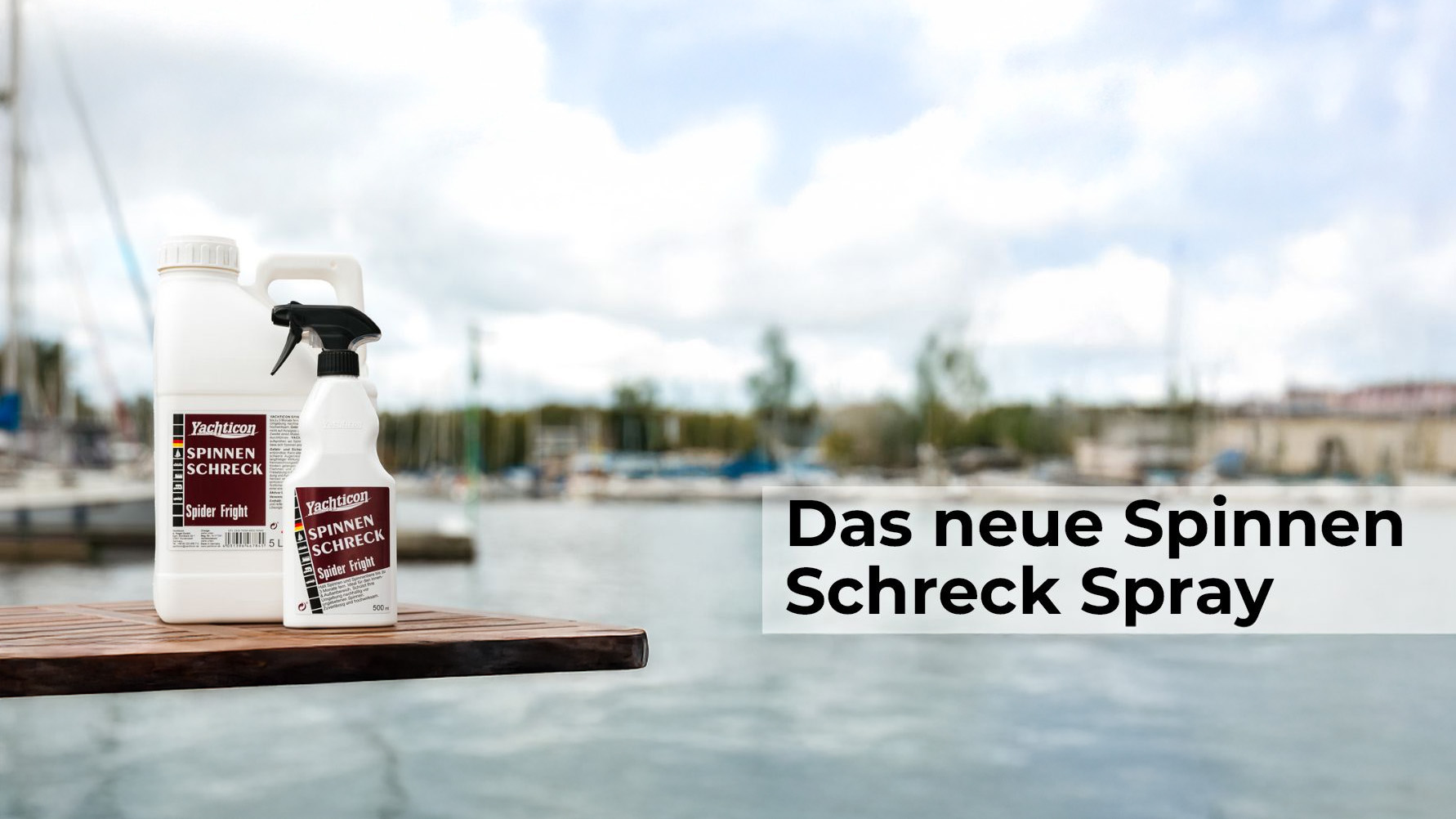 Yachticon Spinnen Schreck Spray beitrag bild