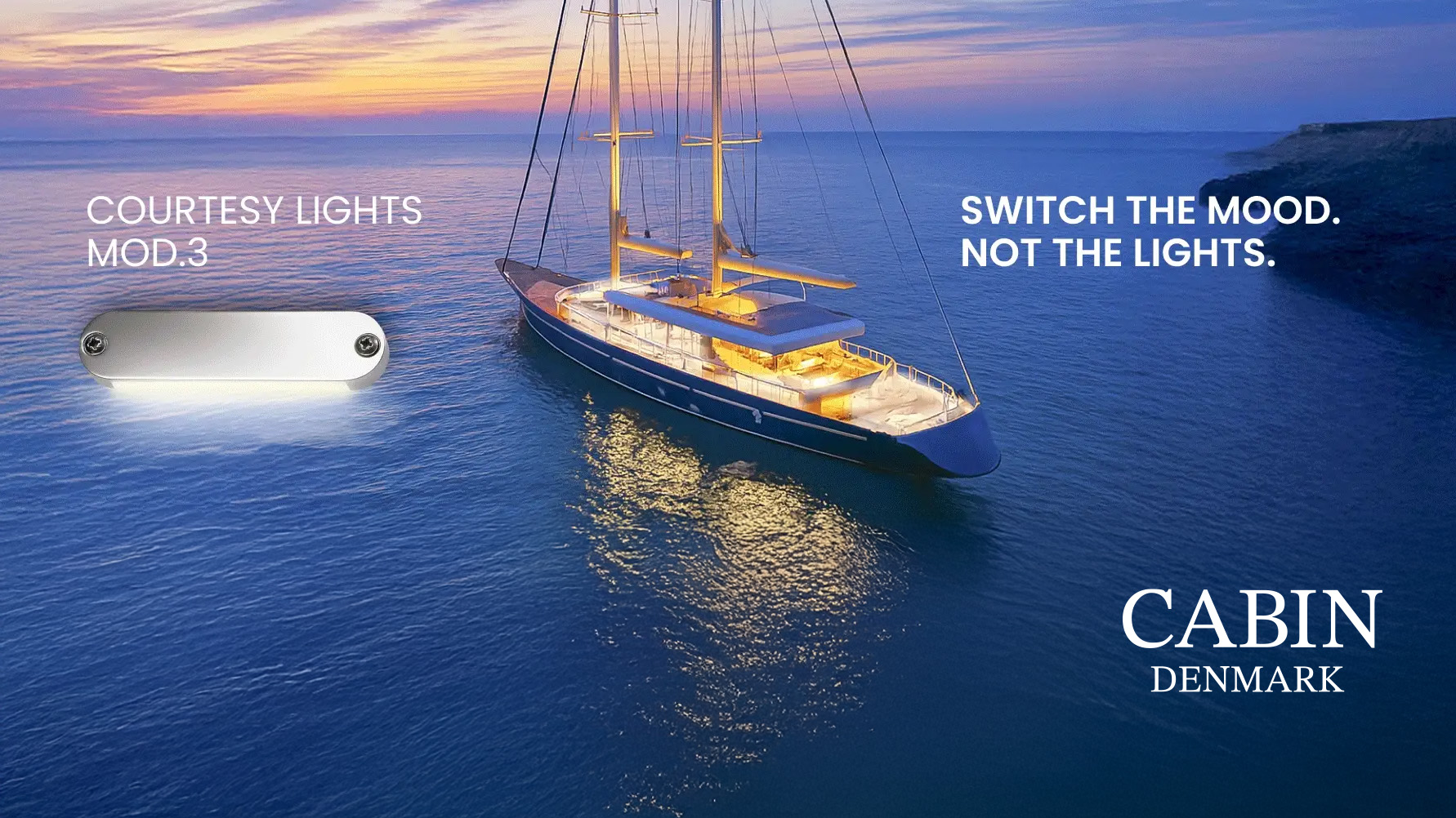 Cabin Denmark Courtesy Lights – Eleganz & Funktion für Ihre Yacht