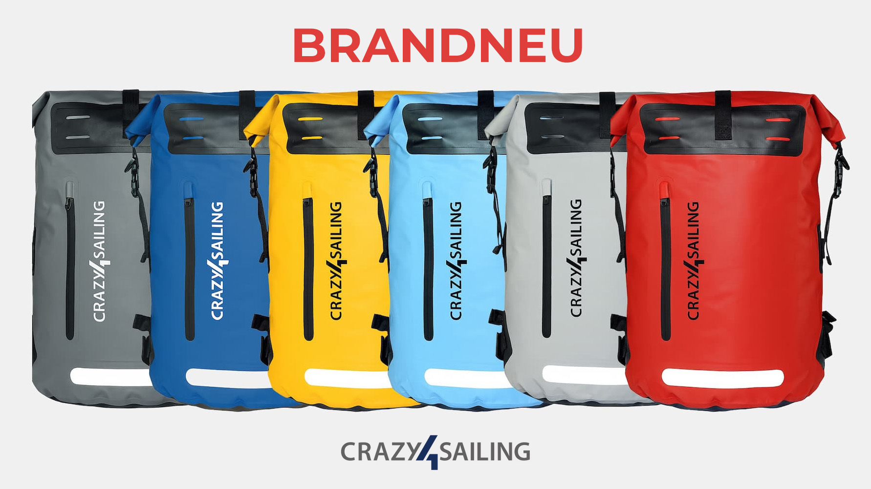 Crazy4Sailing Wasserdichter Rucksack – robust, wasserdicht & bereit für jedes Abenteuer