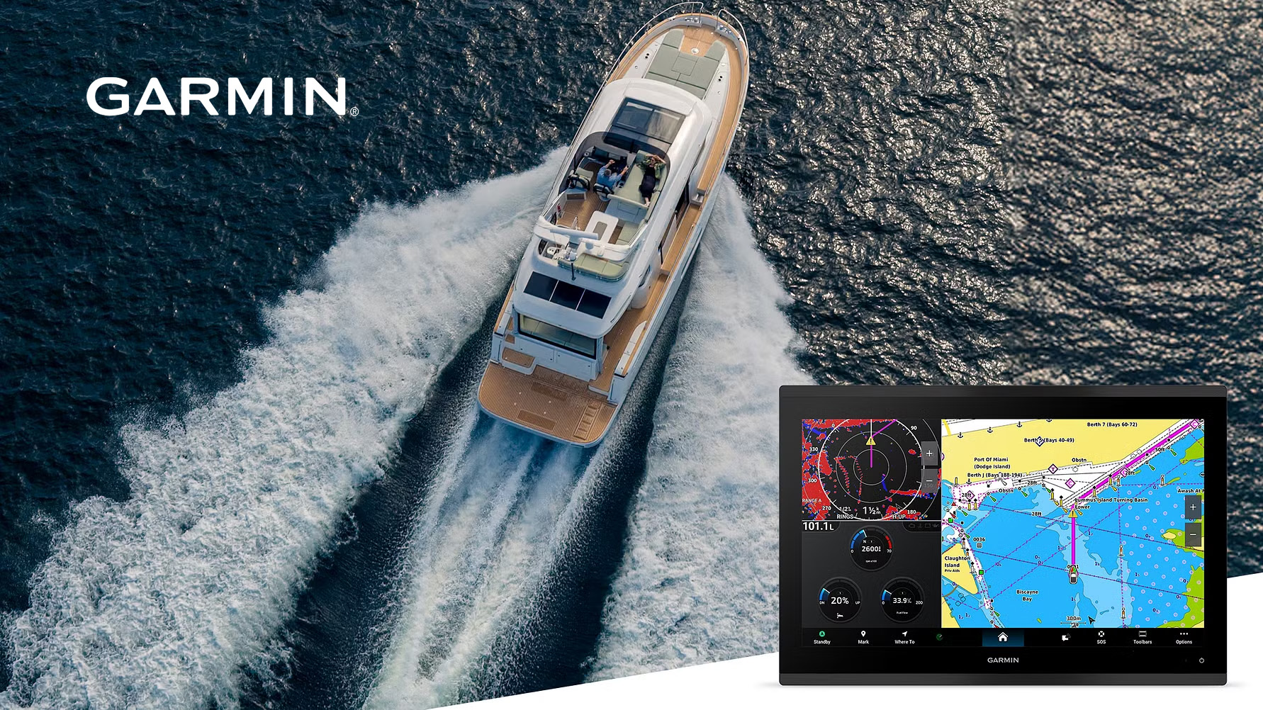 Garmin GPSMAP 9000 Serie jetzt in neuen Größen – 4K-Displays für ultimative Präzision an Bord