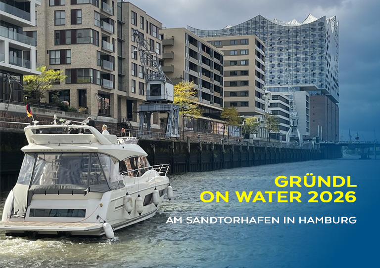 GRÜNDL „onWater“ am Sandtorhafen Hamburg – 9. bis 10. Oktober 2026