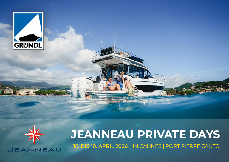 JEANNEAU Private Days in Cannes mit GRÜNDL – 16. bis 18. April 2026
