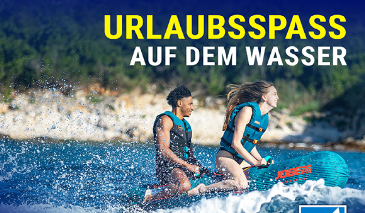Urlaubsspass auf dem Wasser