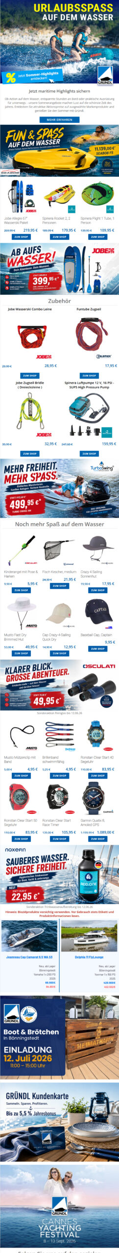 sommer sonne sparpreise jetzt die grundl angebote newssletter 001